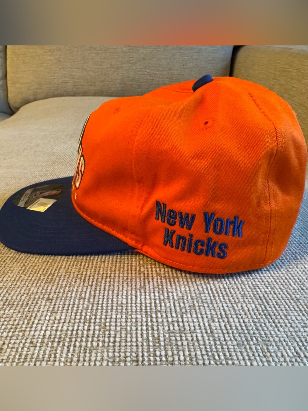 New York Knicks Youth Orange and Blue Baseball Hat - Picture 4 of 7